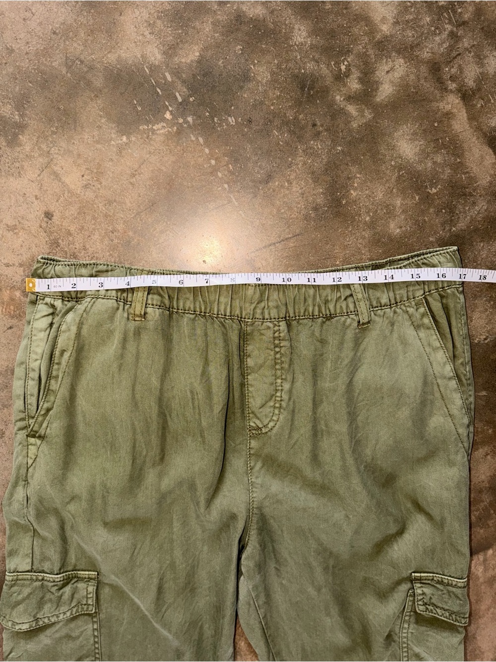 Elan 100% Tencel Olive Utility Cargo Jogger Pants Relaxed Fit M - Picture 11 of 13